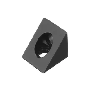 Conector Cantoneira Preto Para Perfil T-Slot 6mm