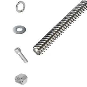 KIT FUSO DE ESFERA C/ CASTANHA E SUPORTE CASTANHA Ø16MM PASSO