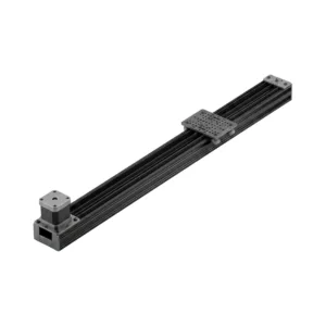 Atuador Linear de Correia c/ Perfil Estrutural Preto em Alumínio 40x80C V-Slot e Roldanas