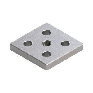 PLACA ROSCADA EM ALUMINIO INJETADO M16 - 80X80