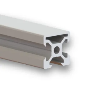 Perfil Estrutural em Alumínio 20x20 V-slot de Face - Canal 6 - Anodizado Fosco