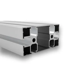 Perfil Estrutural em Alumínio 45x90 Parafuso - Canal Sextavado M8 - Anodizado Fosco