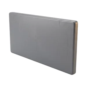Capa de Fechamento Frontal Retangular - Cinza