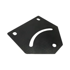 Placa Plana Para Regulagem de Ângulo Preta p/ Perfil Base 30, 40 e 45