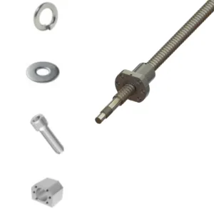 KIT FUSO DE ESFERA C/ CASTANHA E SUPORTE CASTANHA Ø16MM PASSO