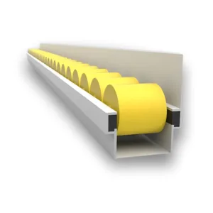 Trilho Flow Rack Modelo Pesado Baixo com Aba - 3000mm