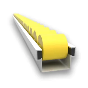 Trilho Flow Rack Modelo Pesado Baixo sem Aba - 3000mm