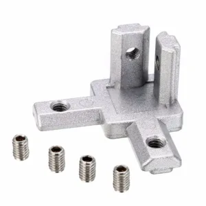 Conexão de Topo 90° de 3 Vias em Alumínio para V-Slot Base 20