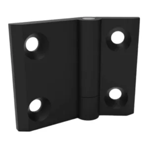 Dobradiça em Zamak 50x63mm - 40mm entre Centro