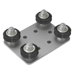 Guia Ajustável com Roldanas Para Perfil 20x20 V-slot e 20x40 V-Slot - 4 apoios
