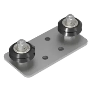 Guia Ajustável com Roldanas Para Perfil 20x40 V-Slot - 2 apoios