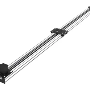 Atuador Linear de Correia c/ Perfil Estrutural em Alumínio 40x80C V-Slot e Roldanas