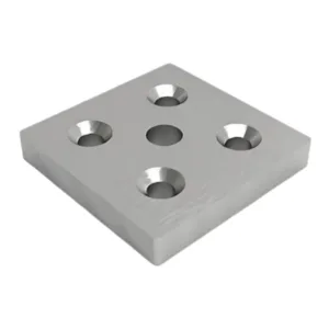 Placa para Fixação de Pé Nivelador ou Rodízio - 80x80