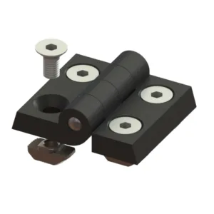 KIT DOBRADIÇA NYLON 30MM - P/ PERFIL BASE 30