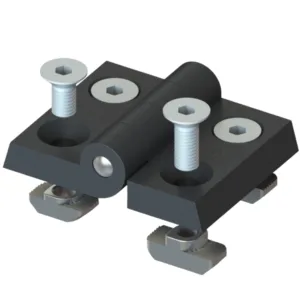 KIT DOBRADIÇA NYLON 35MM - P/ PERFIL BASE 30 e 40