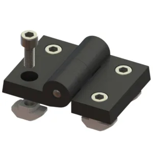 KIT DOBRADIÇA NYLON 45MM - P/ PERFIL BASE 45