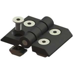 KIT DOBRADIÇA ZAMAK 20MM - 38X30 - P/ PERFIL BASE 20