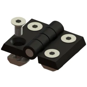 KIT DOBRADIÇA ZAMAK 30MM - 51X40- P/PERFIL BASE 30